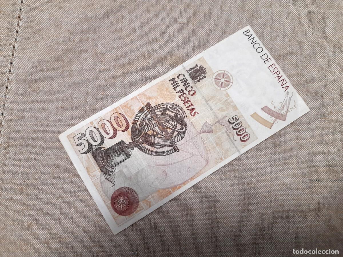 Billetes espa&ntilde;oles: Billete de 5000 Pesetas 1992 - Foto 2