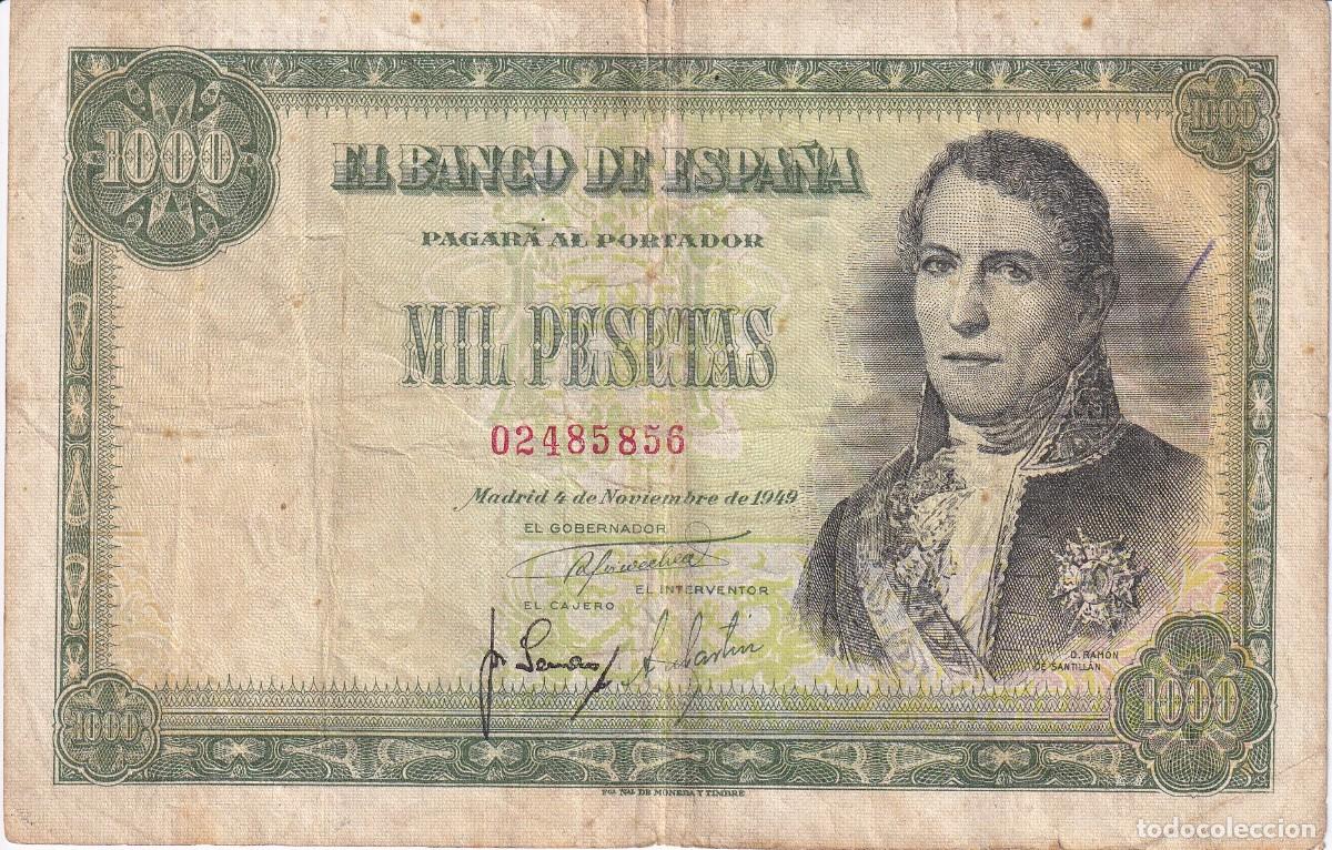 Spanish Banknotes: BILLETE DE 1000 PESETAS DEL 4 DE NOVIEMBRE DE 1949 DE RAMON DE SANTILLAN