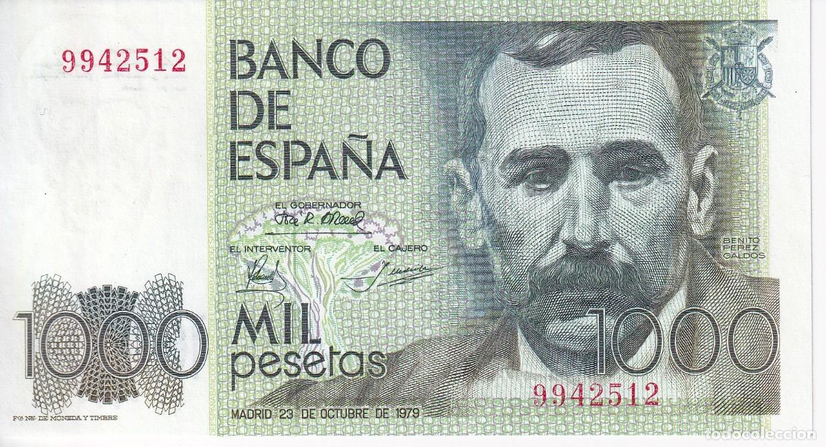 Spanish Banknotes: BILLETE DE 1000 PESETAS DEL A&Ntilde;O 1979 DE BENITO PEREZ GALDOS SIN SERIE, SIN CIRCULAR (SC)