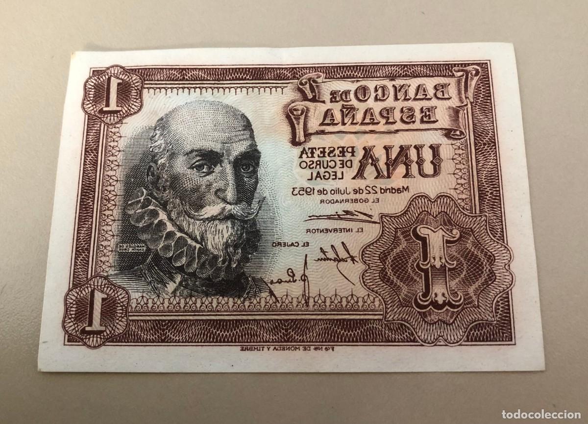 Billetes espa&ntilde;oles: Billete de 1 peseta del 22 de julio de 1953