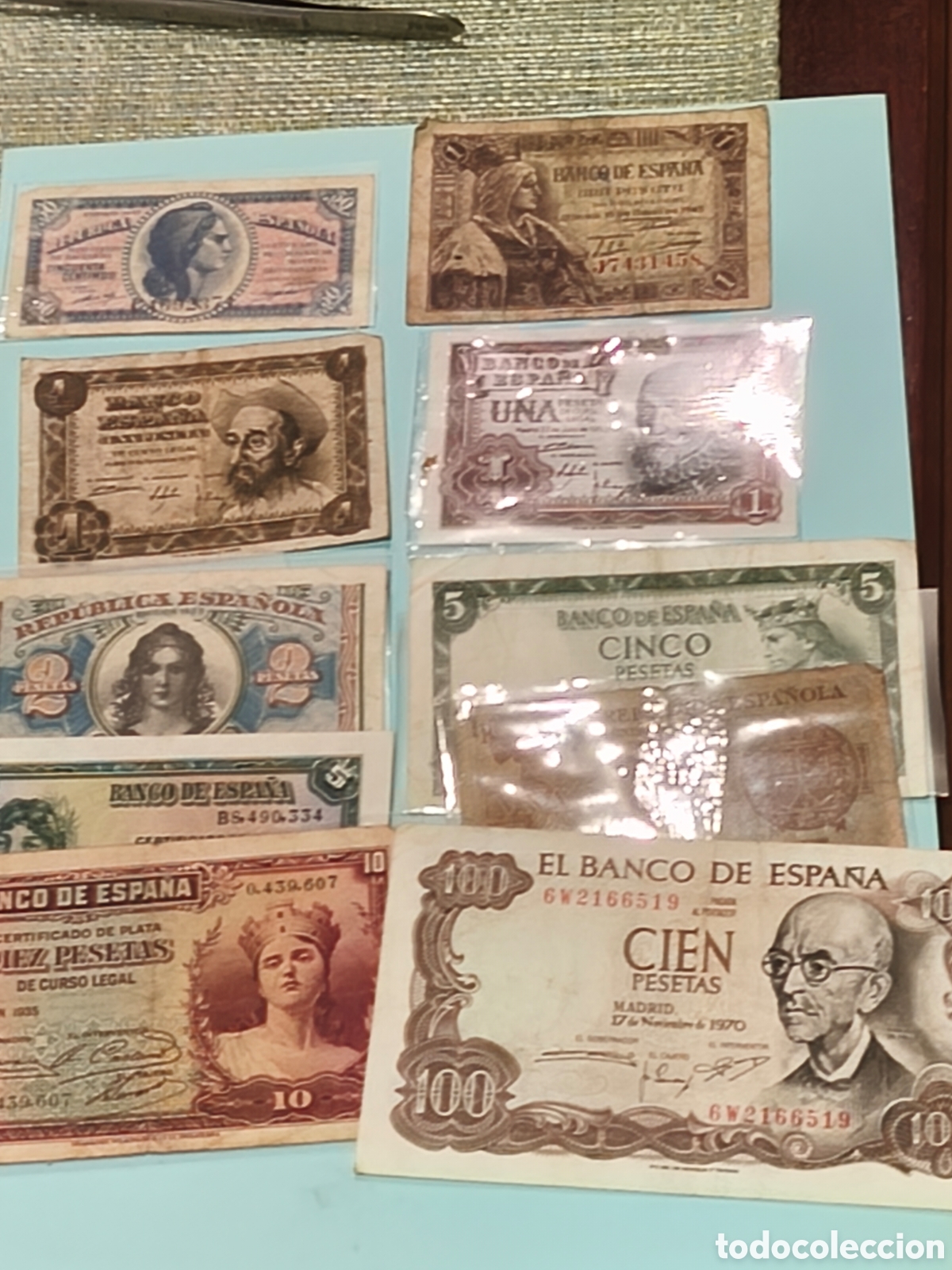 Billetes espa&ntilde;oles: Lote de billetes de Espa&ntilde;a diversidad calidades ver im&aacute;genes ocasi&oacute;n