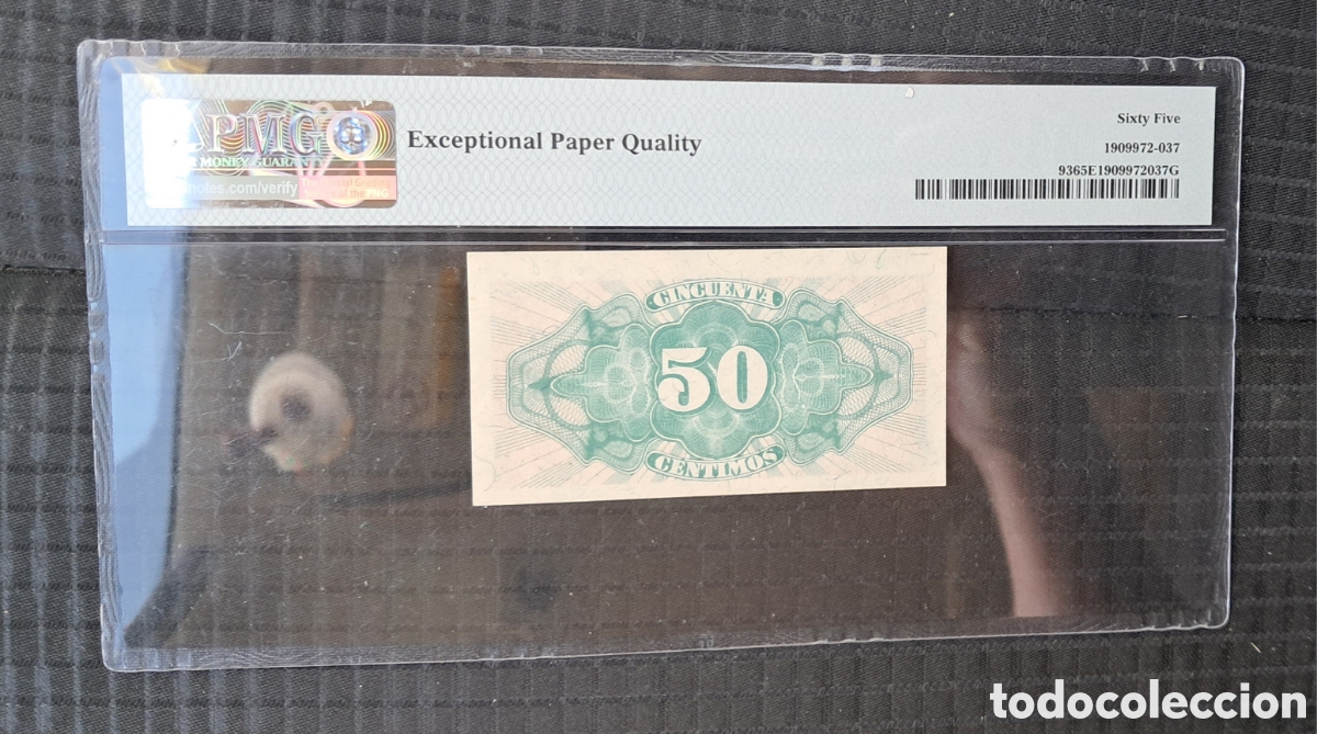 Billetes espa&ntilde;oles: Billete 50 centimos 1937 - Foto 2