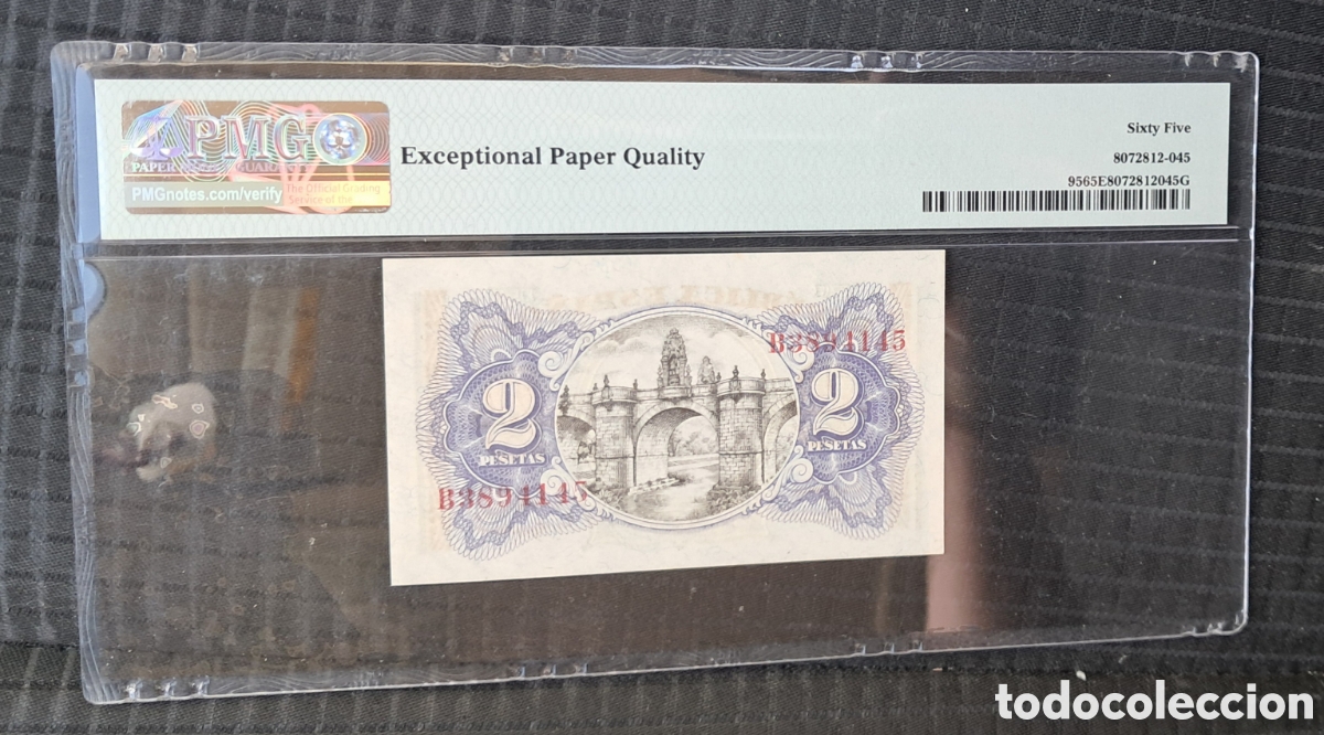 Billetes espa&ntilde;oles: Billete 2 pesetas 1938 - Foto 2