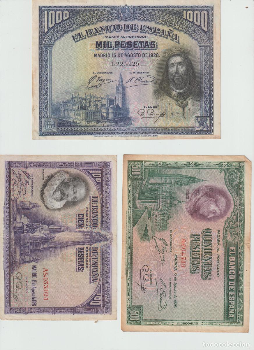Billetes espa&ntilde;oles: billetes Espa&ntilde;a 1928 (2)