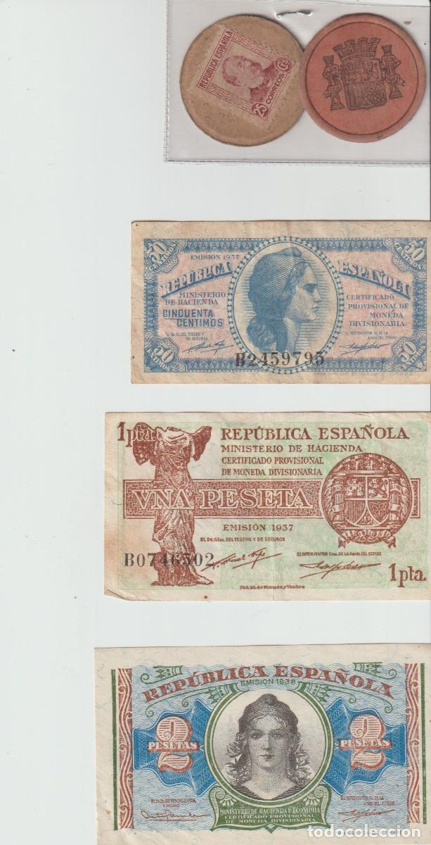 Billetes espa&ntilde;oles: billetes de Espa&ntilde;a republica