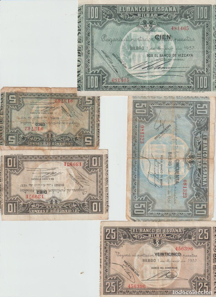 Billetes espa&ntilde;oles: billetes de Espa&ntilde;a republica Banco Bilbao