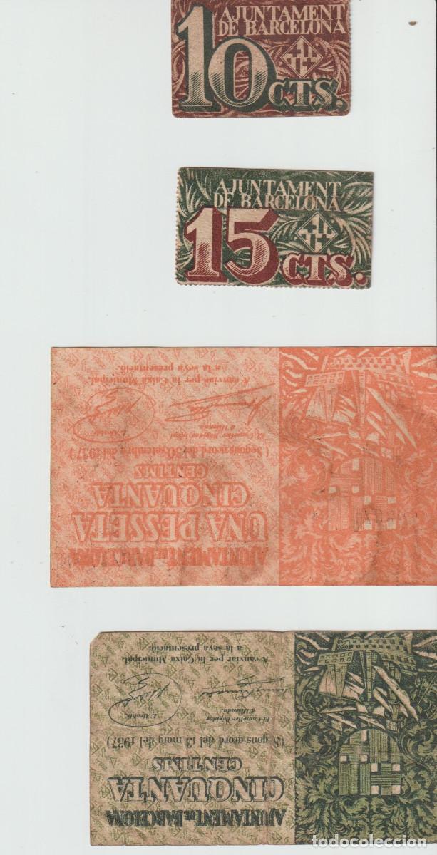 Billetes espa&ntilde;oles: billetes municipales BARCELONA 1936