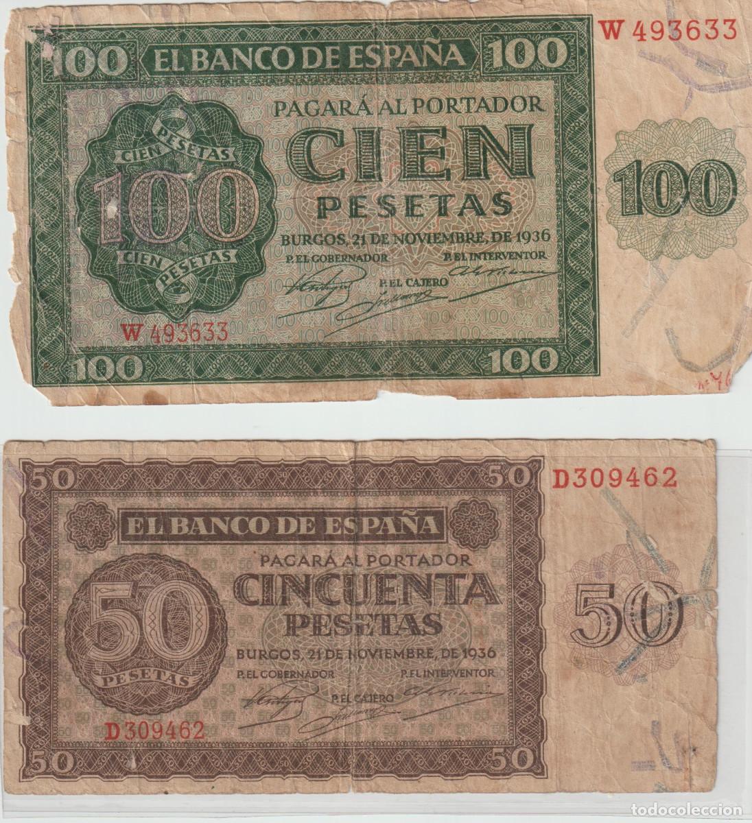 Billetes espa&ntilde;oles: Billetes Espa&ntilde;a 1936 - Foto 1