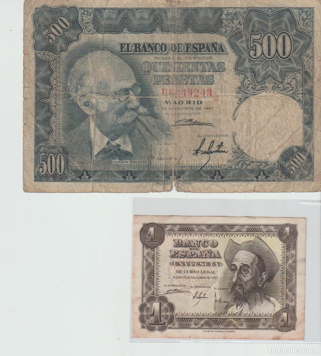 Billetes espa&ntilde;oles: Billetes ESPA&Ntilde;A PTAS 1951
