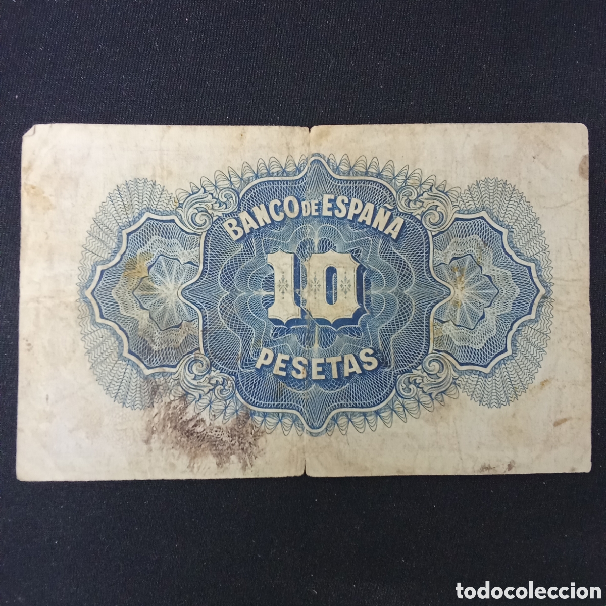 Billetes espa&ntilde;oles: Espa&ntilde;a 10 pesetas a&ntilde;o 1935 - Foto 2