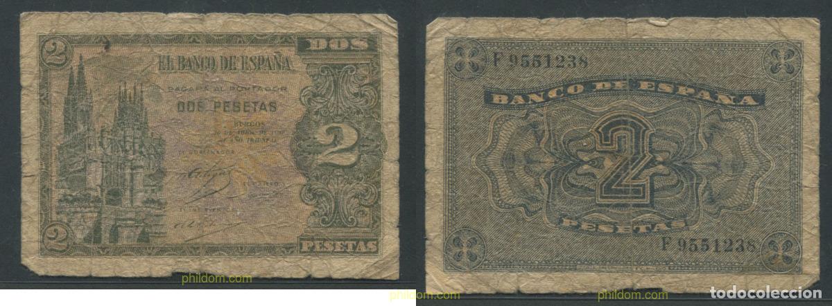 Billetes espa&ntilde;oles: 11297 ESPA&Ntilde;A 1938 2 PESETAS ESTADO ESPA&Ntilde;OL 30 DE ABRIL DE 1938