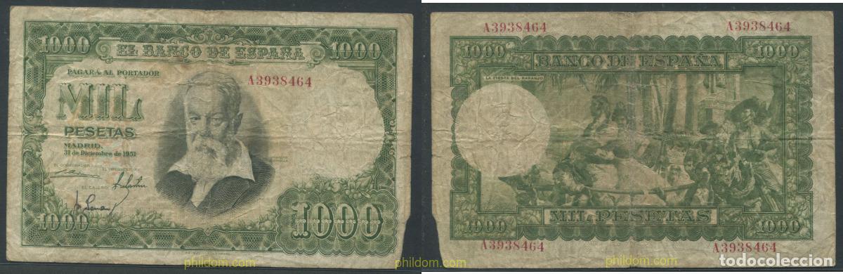 Billetes espa&ntilde;oles: 11293 ESPA&Ntilde;A 1951 1000 Pesetas Joaquin Sorolla 1951