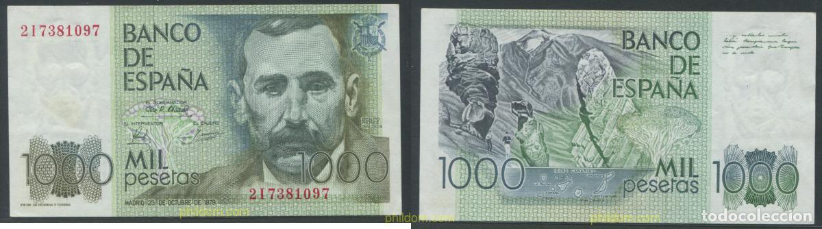 Billetes espa&ntilde;oles: 11307 ESPA&Ntilde;A 1979 1000 Pesetas 23 de octubre de 1979 - Benito Perez Galdos