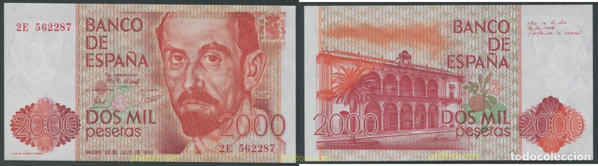 Billetes espa&ntilde;oles: 11305 ESPA&Ntilde;A 1980 2000 Pesetas 22 de julio de 1980 - Juan Ramon Jimenez