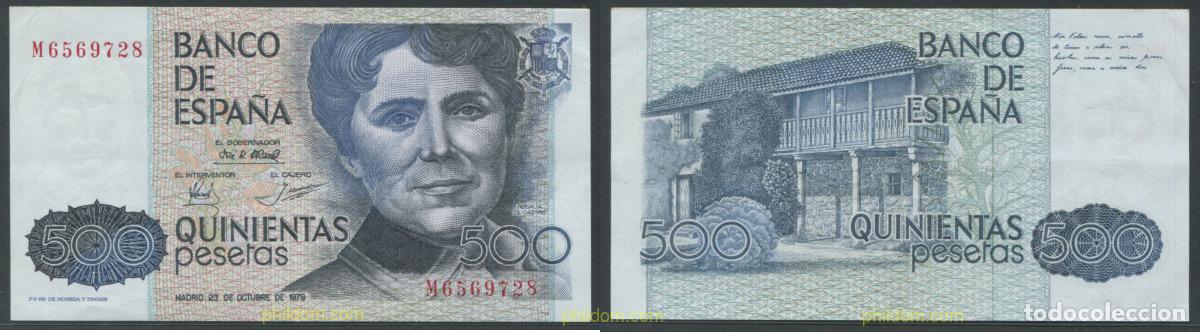 Billetes espa&ntilde;oles: 11304 ESPA&Ntilde;A 1979 500 Pesetas 23 de octubre de 1979 - Rosalia de Castro