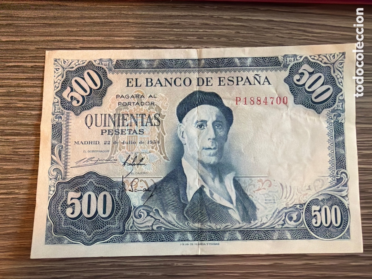 Billetes espa&ntilde;oles: 500 pesetas en perfecto estado