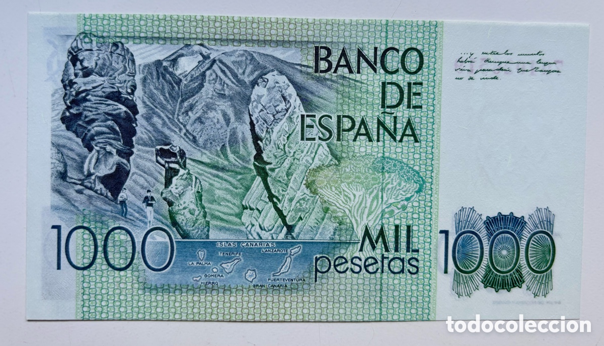 Billetes espa&ntilde;oles: Billete 1000 Pesetas 1979 SC - Foto 2