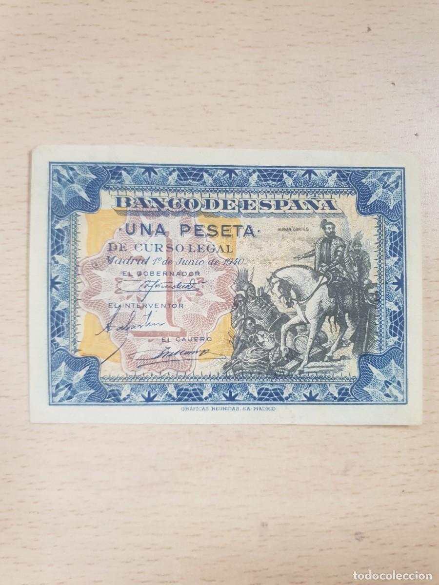 Billetes espa&ntilde;oles: Billete de 1 peseta a&ntilde;o 1940 sc serie A