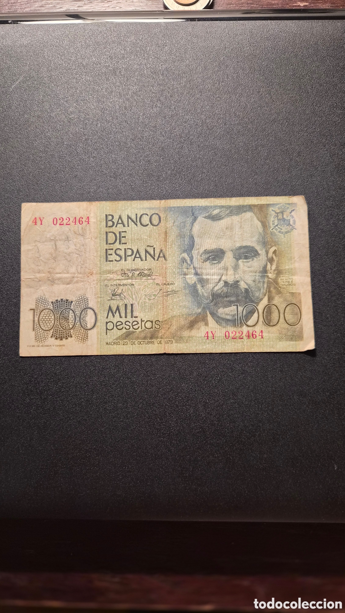 Billetes espa&ntilde;oles: 1000 pesetas 1979 Benito P&eacute;rez Gald&oacute;s &ndash; serie 4Y &ndash; banco de espa&ntilde;a &ndash; islas canarias