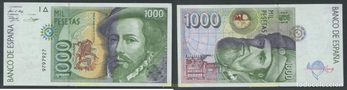Billetes espa&ntilde;oles: 11310 ESPA&Ntilde;A 1992 1000 Pesetas Estado espa&ntilde;ol 12 de octubre de 1992