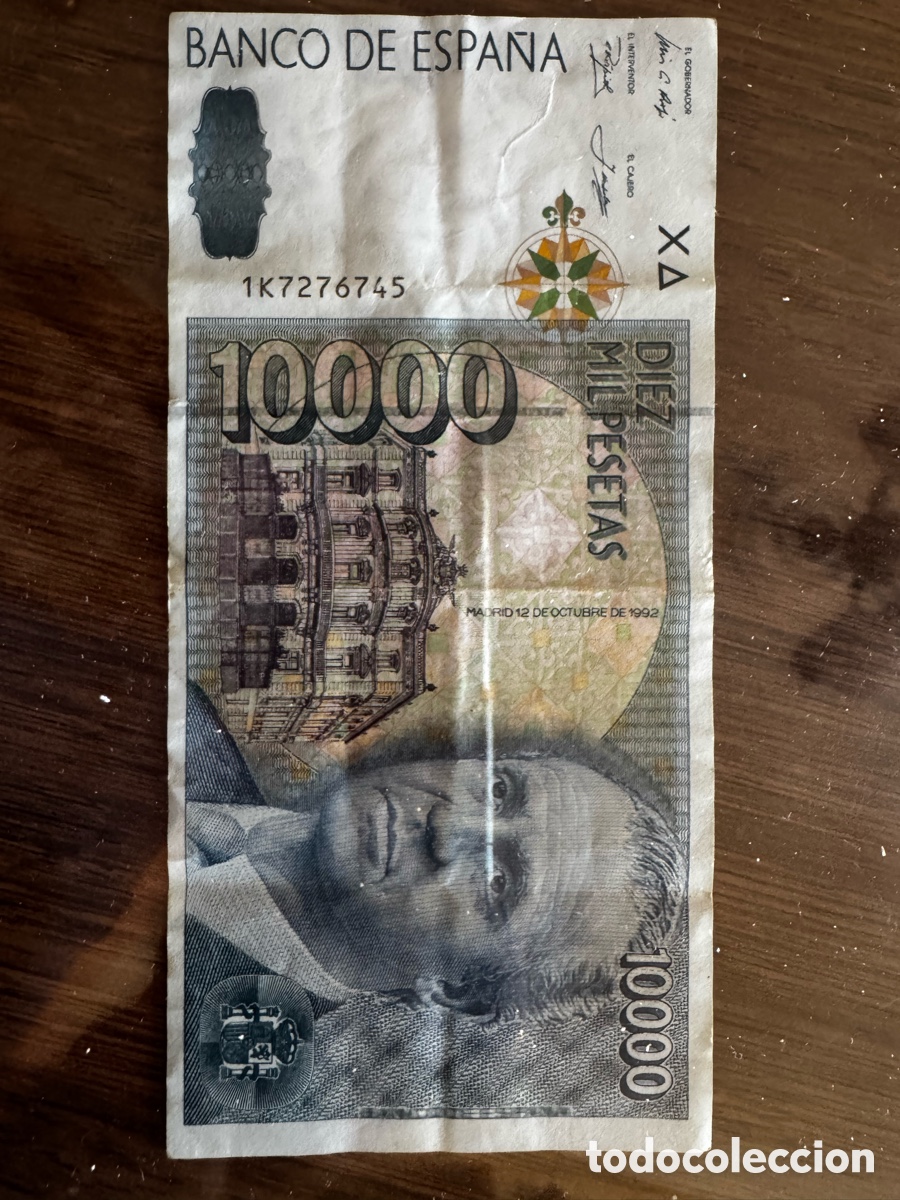 Billetes espa&ntilde;oles: Billete de 10000 ptas.