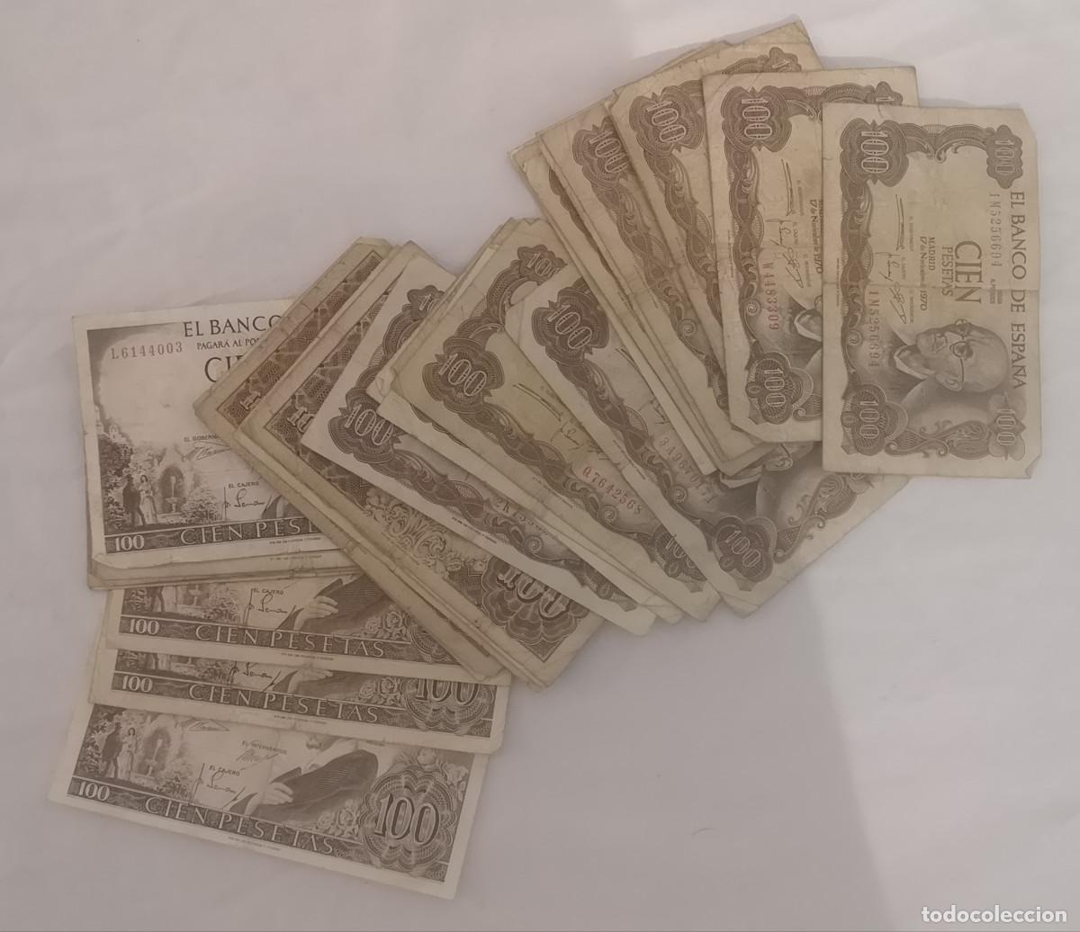Billetes espa&ntilde;oles: LOTE 32 BILLETES 100 PESETAS DIFERENTES A&Ntilde;OS