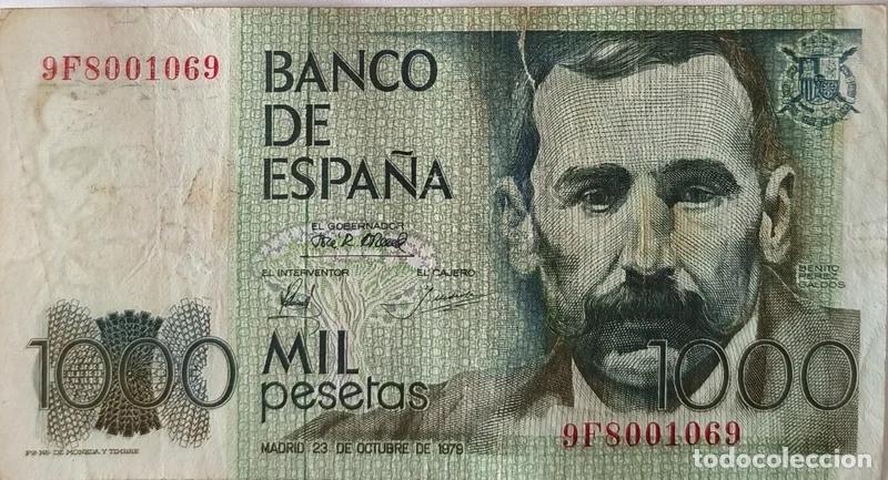 Billetes espa&ntilde;oles: Billete Espa&ntilde;a 1000 Pesetas 1979 Pick 158 Serie Especial 9F (Raro)