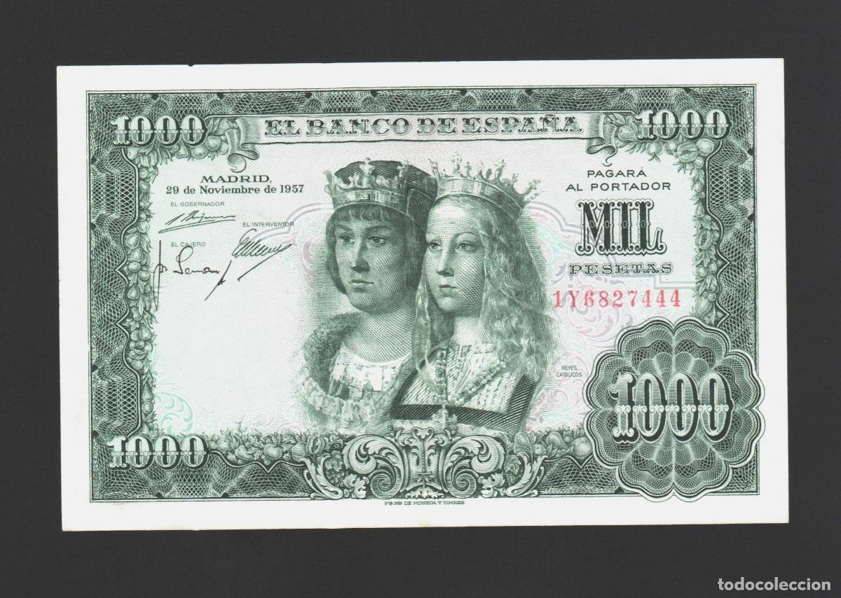 Billetes espa&ntilde;oles: &Uacute;LTIMA SERIE 1Y 68 EXCELENTE EJEMPLAR |SOLO ACEPTO PAYPAL| BILLETE 1000 PESETAS 1957 LEER DESCRIPCIO