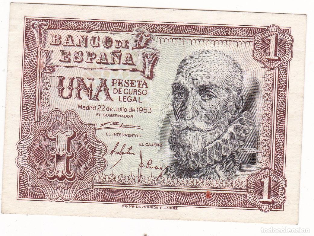 Billetes espa&ntilde;oles: F6-45- BILLETE 1 Pta 1953. Sin Circular