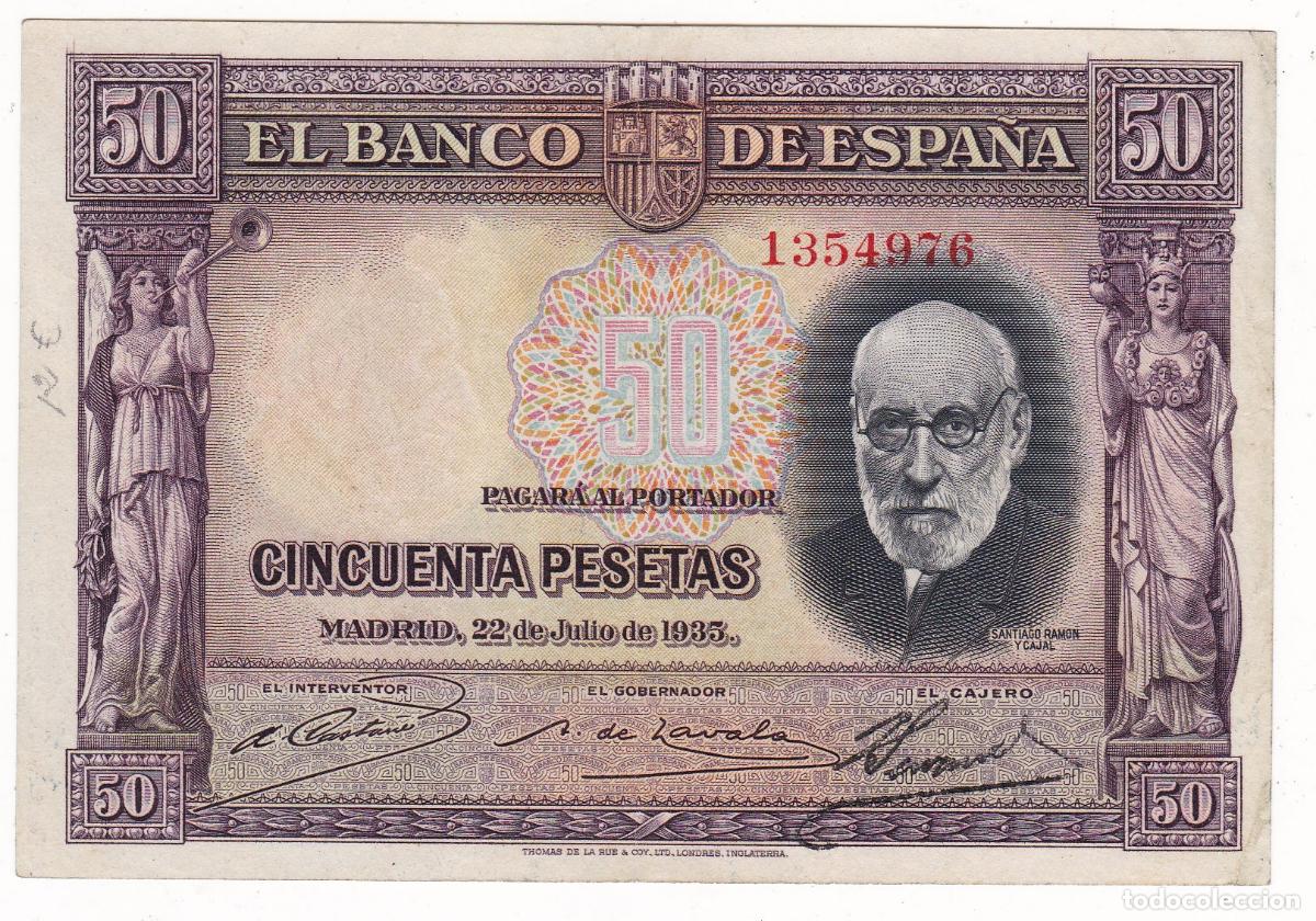 Billetes espa&ntilde;oles: F6-47- BILLETE 50 Ptas 1935