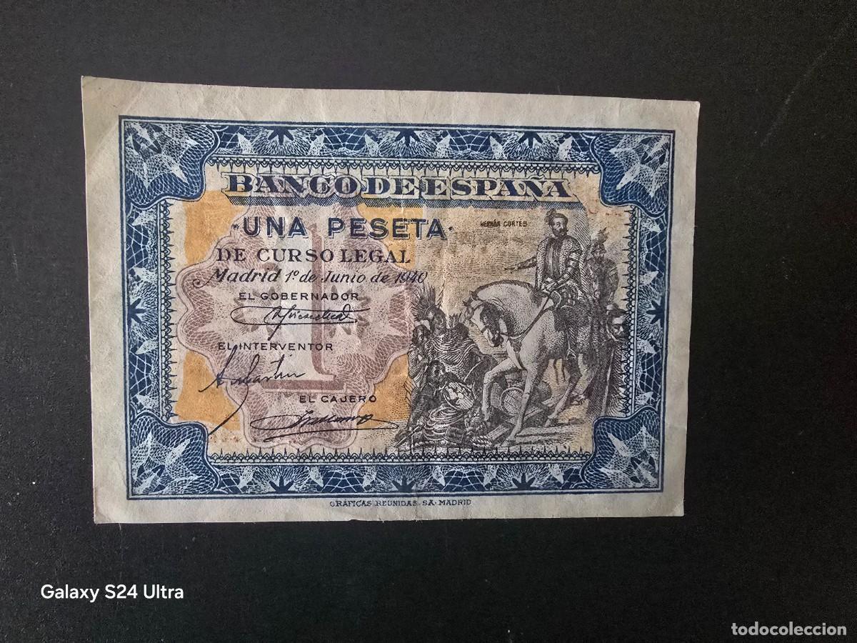 Billetes espa&ntilde;oles: 1 PESETA DE 1940..... SERIE E......MUY BONITO Y ESCASO ..... ES EL DE LAS FOTOS