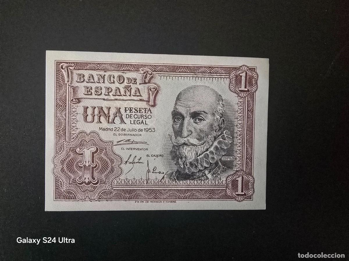 Billetes espa&ntilde;oles: 1 PESETA DE 1953..... SERIE G......PRECIOSO ..... ES EL DE LAS FOTOS
