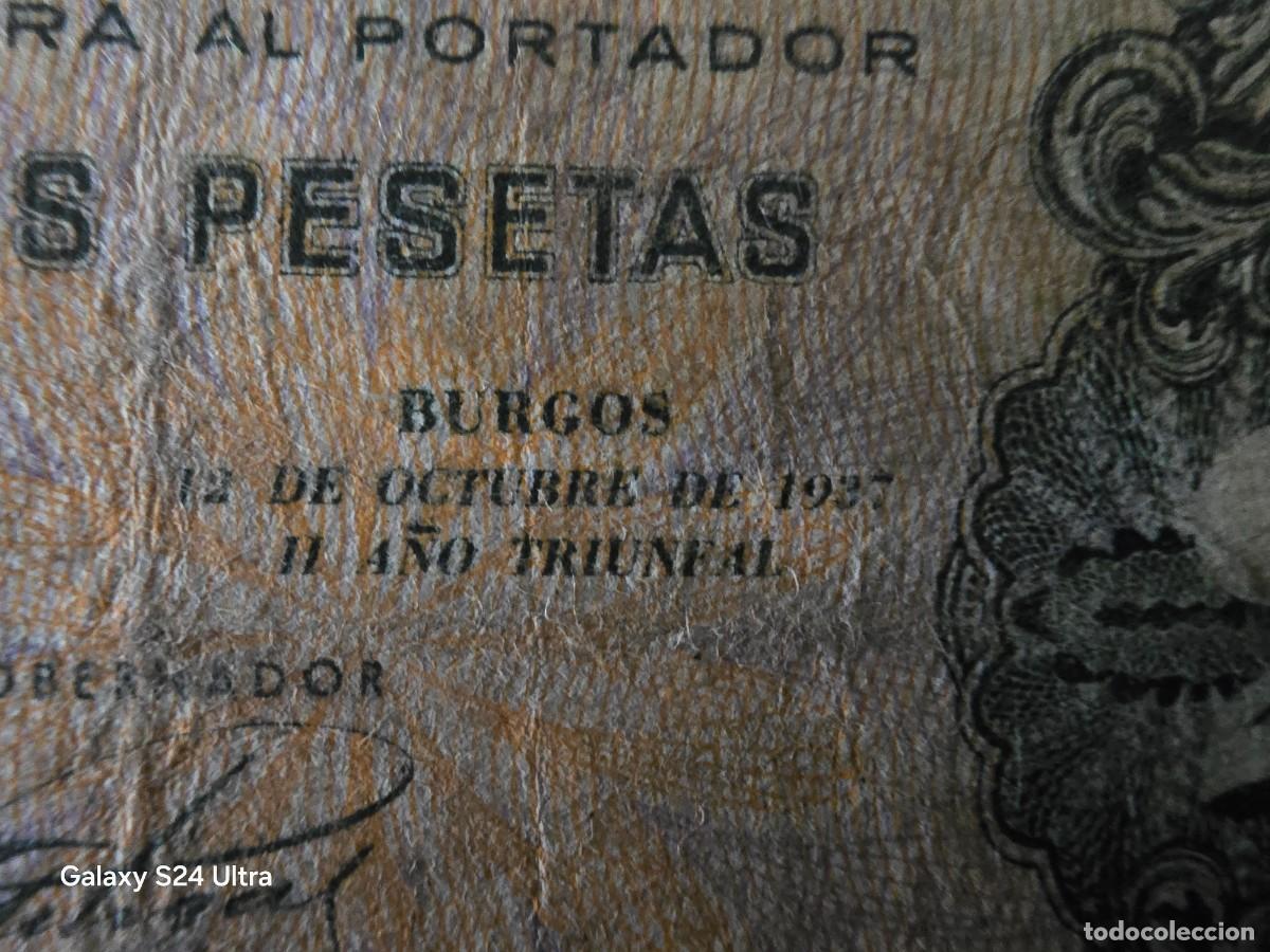 Billetes espa&ntilde;oles: 2 PESETAS DE 1937.....OJO OCTUBRE... SERIE A......MUY RARO Y ESCASO ..... ES EL DE LAS FOTOS