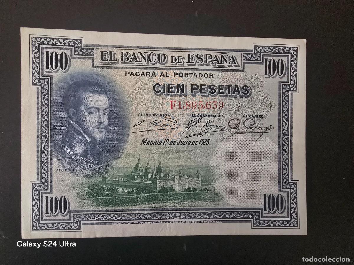 Billetes espa&ntilde;oles: 100 PESETAS DE 1925..... SERIE F ..... PRECIOSO..... ES EL DE LAS FOTOS