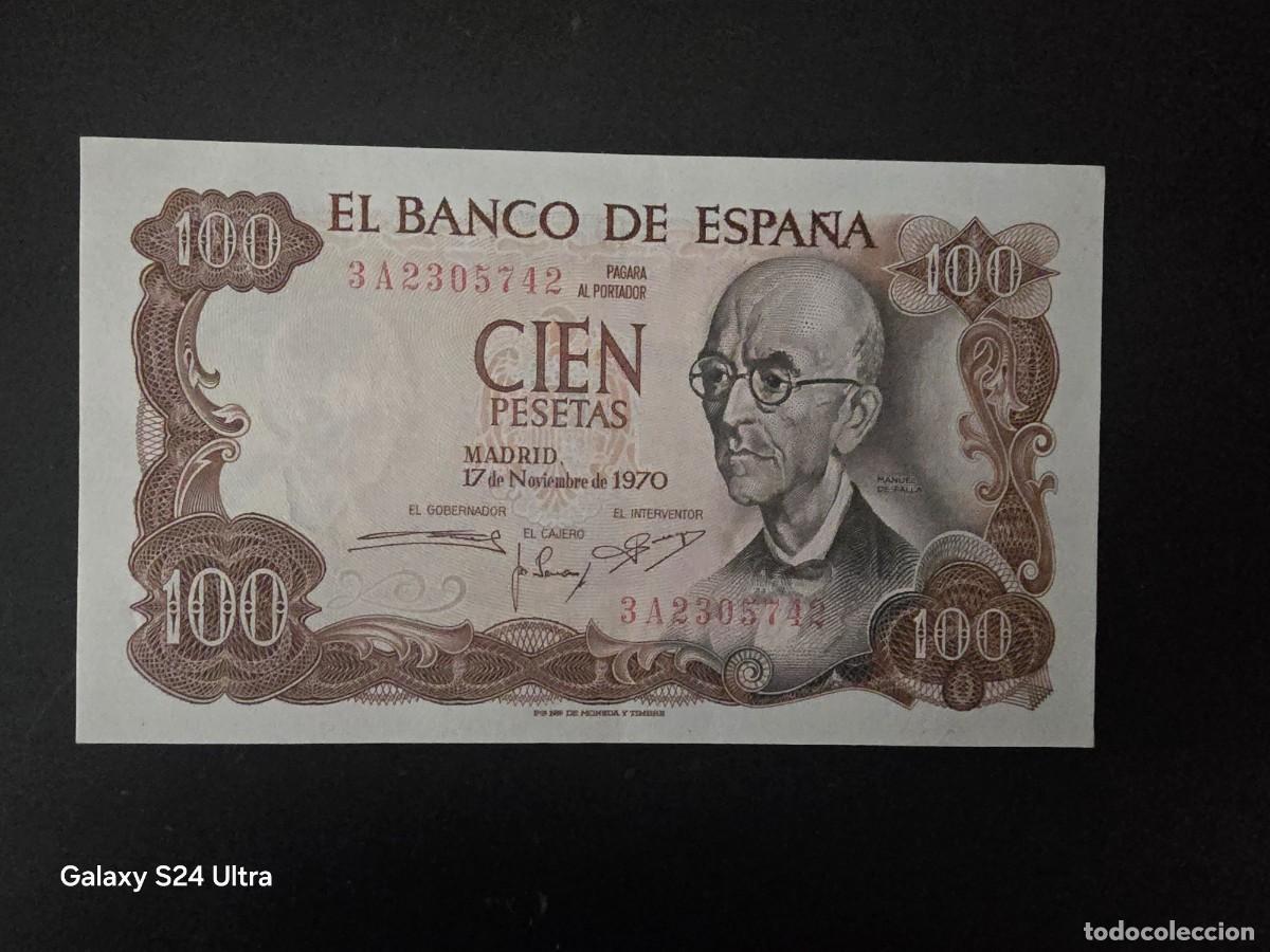 Billetes espa&ntilde;oles: 100 PESETAS DE 1970..... SERIE 3 A.....PRECIOSO ...... ES EL DE LAS FOTOS
