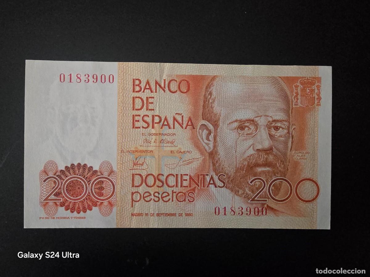 Billetes espa&ntilde;oles: 200 PESETAS DE 1980..... OJO SIN SERIE Y SIN CIRCULAR-...... ES EL DE LAS FOTOS
