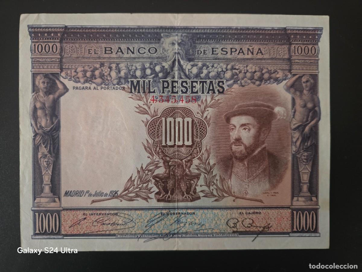 Spanish Banknotes: 1000 PESETAS DE 1925...... SIN SERIE ......PRECIOSO..... ES EL DE LAS FOTOS