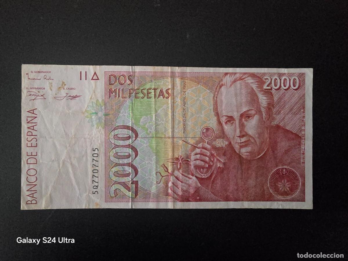 Billetes espa&ntilde;oles: 2000 PESETAS DE 1992...... SERIE 5Q...... ES EL DE LAS FOTOS