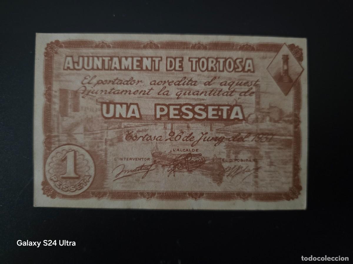 Spanish Banknotes: 1 PESETA DE 1937.....AJUNTAMENT DE TORTOSA....PRECIOSO... ES EL DE LAS FOTOS