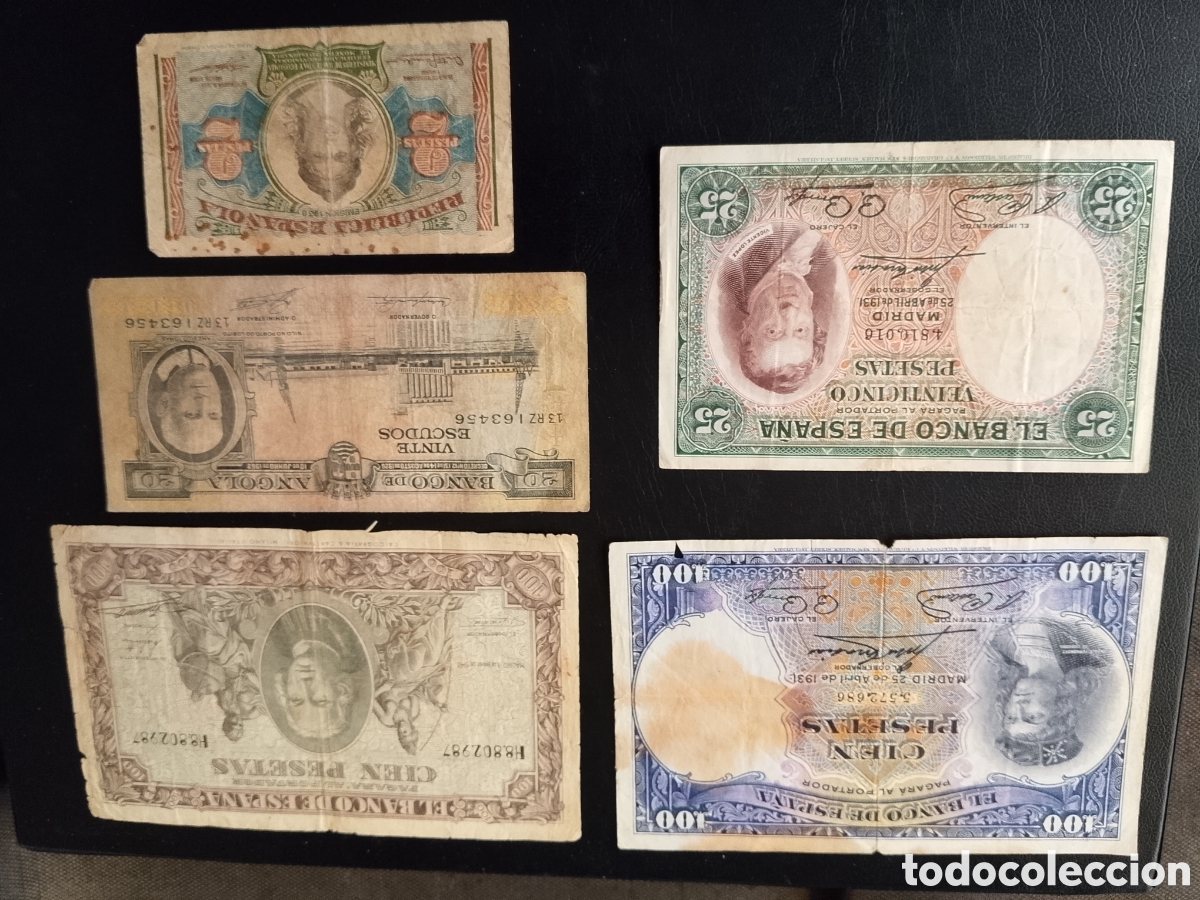 Billetes espa&ntilde;oles: Lote de billetes espa&ntilde;oles - Foto 2