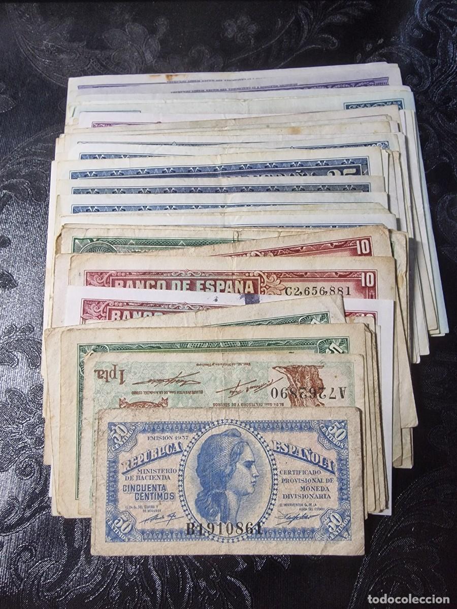 Billetes espa&ntilde;oles: LOTE 70 BILLETES DIVERSOS |SOLO ACEPTO PAYPAL| BILLETE 0'5 a 100 PESETAS 1925 a 1938 LEER DESCRIPCIO