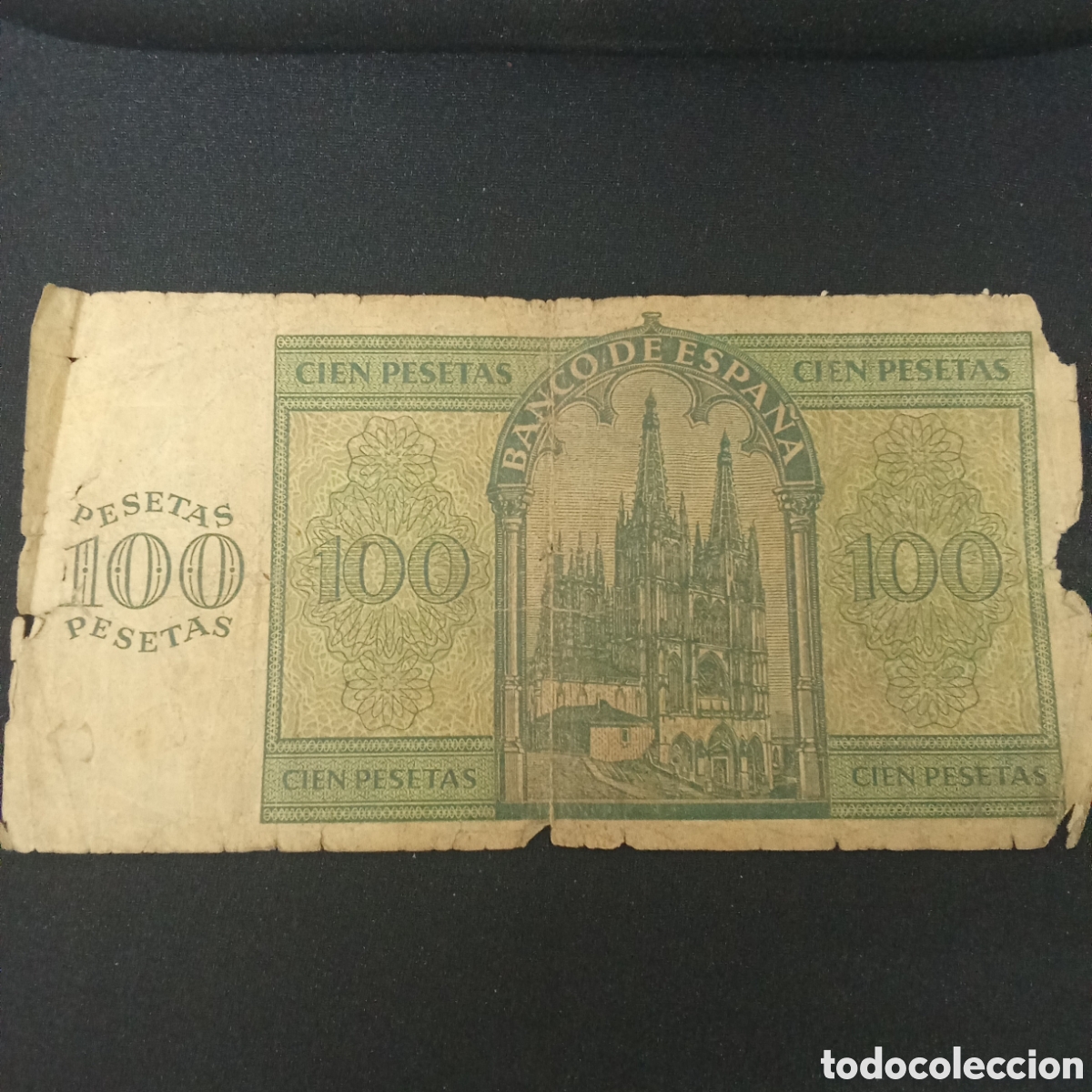 Billetes espa&ntilde;oles: Espa&ntilde;a 100 pesetas a&ntilde;o 1936 - Foto 2