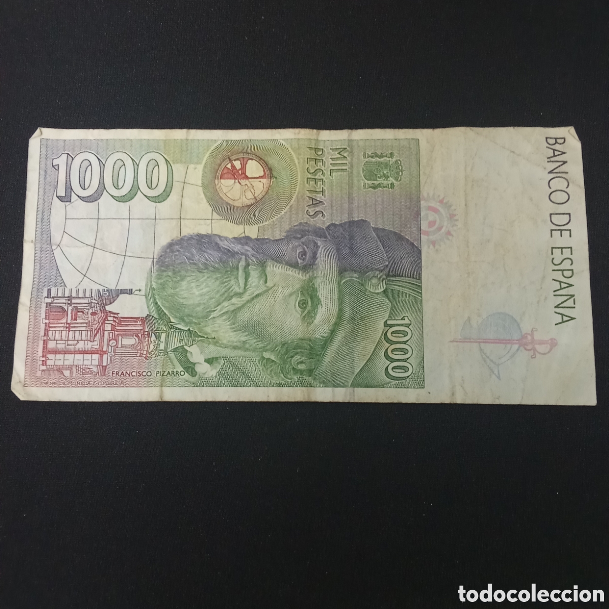 Billetes espa&ntilde;oles: Espa&ntilde;a 1000 pesetas a&ntilde;o 1992 - Foto 2