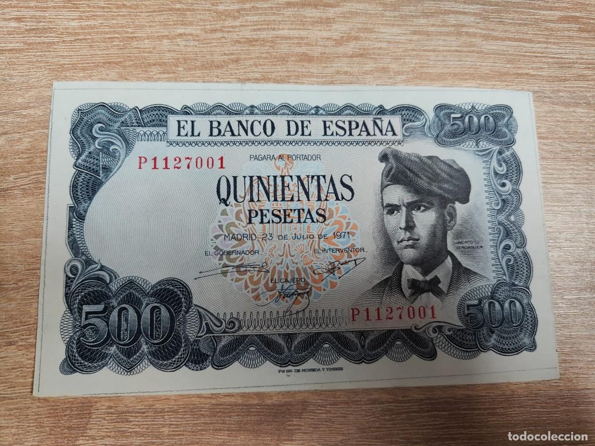 Billetes espa&ntilde;oles: Billete 500 pesetas de ESPA&Ntilde;A Jacinto Verdaguer