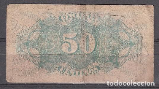 Billetes espa&ntilde;oles: ESPA&Ntilde;A - BILLETE DE 50 CENTIMOS DE 1937 - Foto 2