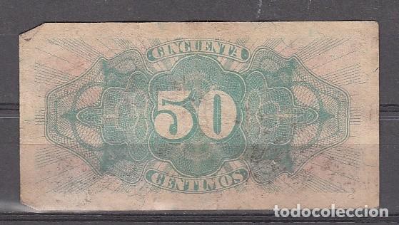 Billetes espa&ntilde;oles: ESPA&Ntilde;A - BILLETE DE 50 CENTIMOS DE 1937 - Foto 2