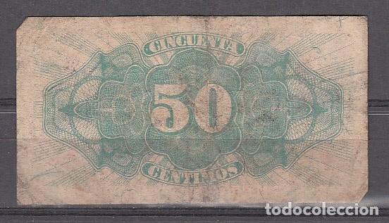 Billetes espa&ntilde;oles: ESPA&Ntilde;A - BILLETE DE 50 CENTIMOS DE 1937 - Foto 2