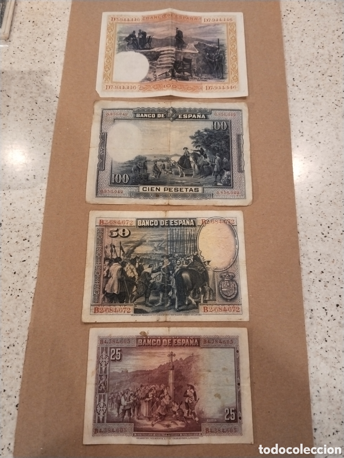 Billetes espa&ntilde;oles: Lote de 4 Billetes Espa&ntilde;oles - Foto 2