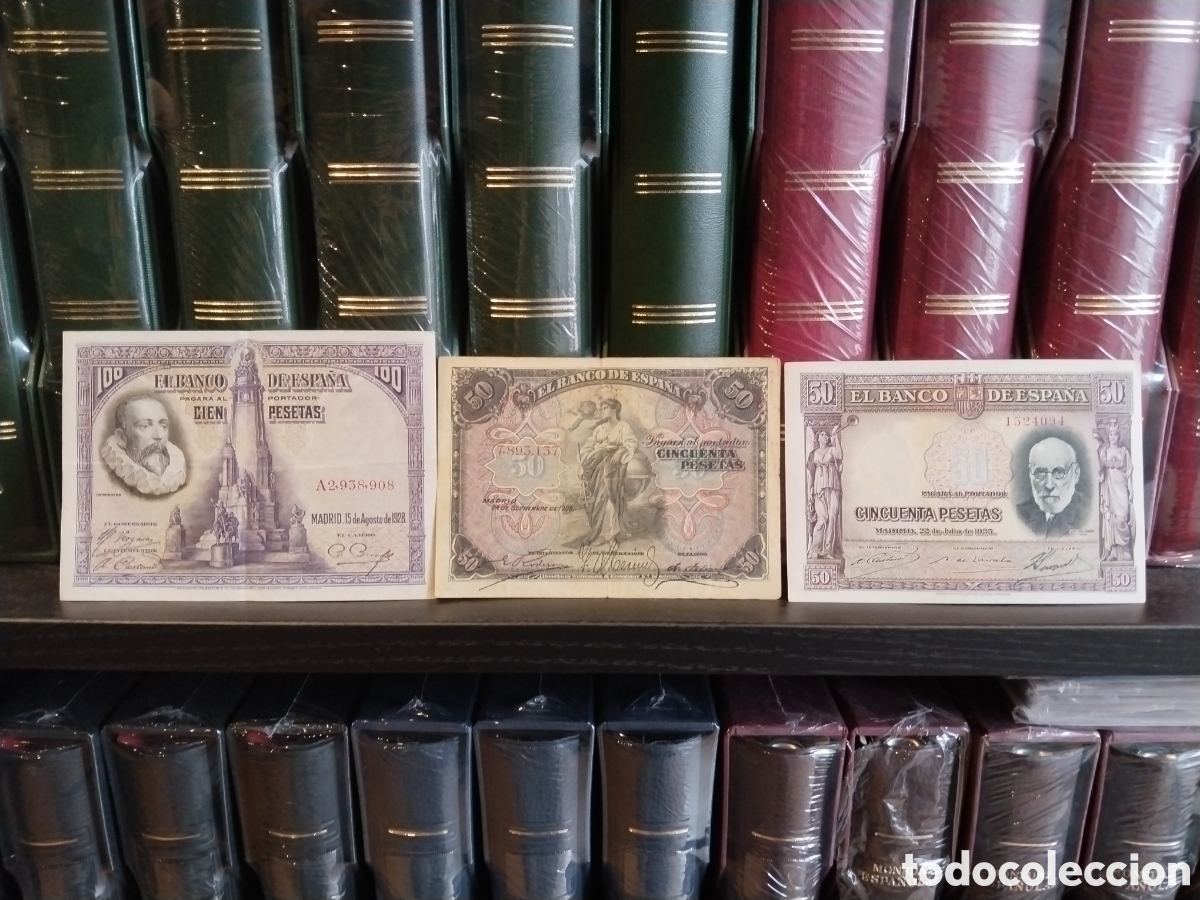 Billetes espa&ntilde;oles: Lote de 3 Billetes Espa&ntilde;oles