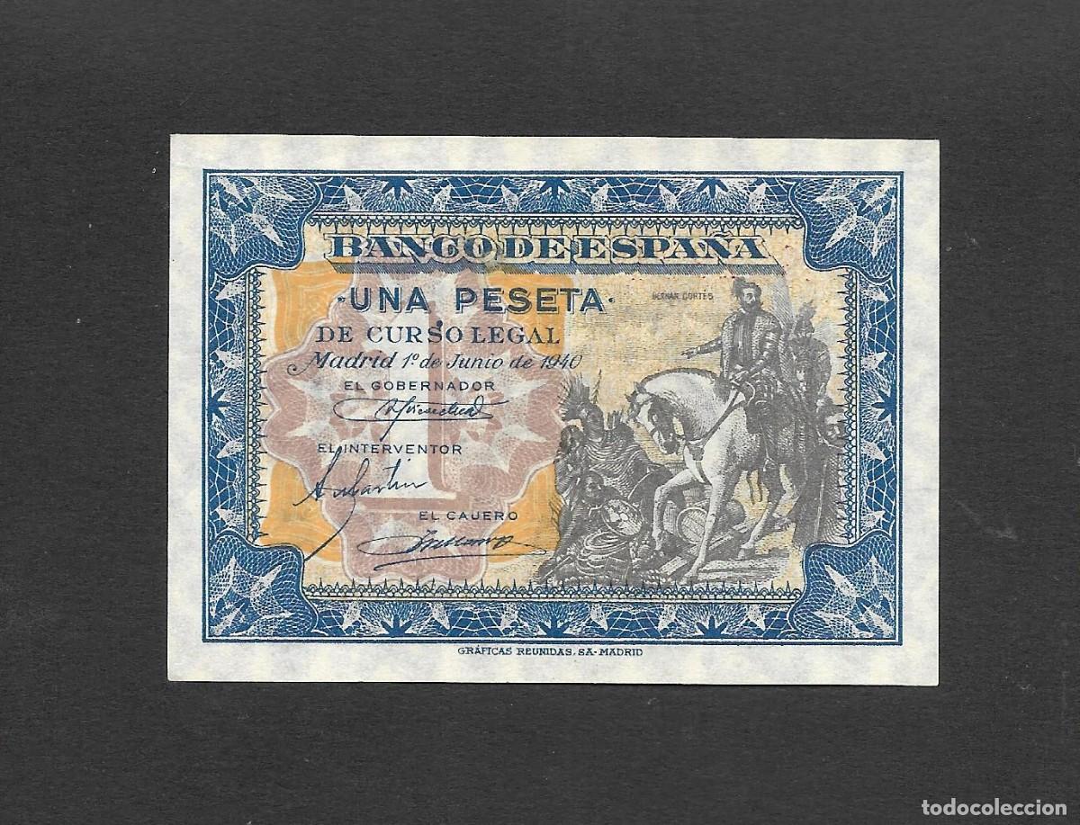 Billetes espa&ntilde;oles: 1 PESETA JUNIO 1940 SERIE C S/C